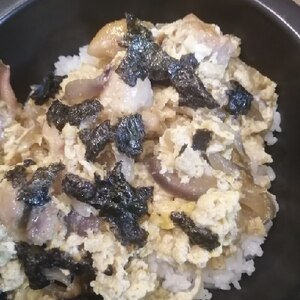 汁気が少なめの親子丼